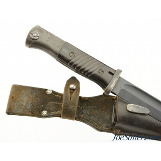 WWII German M84/98 Bayonet and Scabbard with Frog fnj 1942