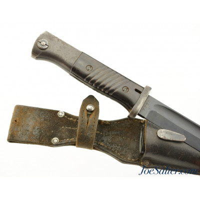 WWII German M84/98 Bayonet and Scabbard with Frog fnj 1942
