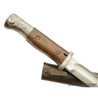 WWI German Second Pattern M1884/98 Bayonet and Scabbard 1917
