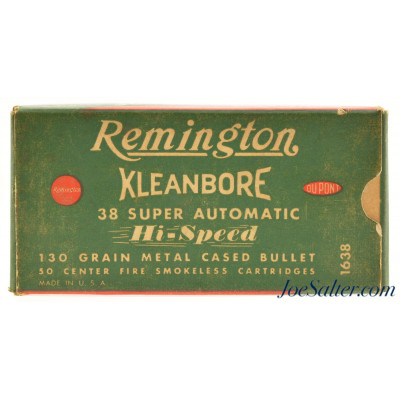 Vintage Remington 38 Super Automatic Ammo (50 rds)