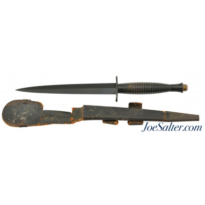 WWII Fairbairn-Sykes Third Pattern British Commando Knife with Sheath
