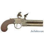 British Iron Frame Flintlock Tap-Action Pistol by Dorley of Kinsale