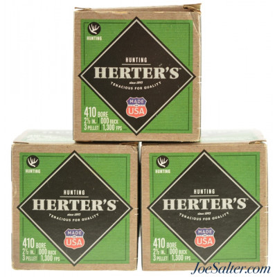 Herter's 410ga. 2 1/2" OOO Buck 3 Pellet Shot Shells 75rnds