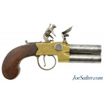  British Brass Frame Flintlock Tap-Action Pistol by John Jones & Co. of London