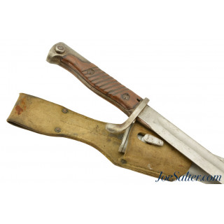 WWI German M-1898/05 Bayonet/Scabbard 1915