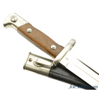 German Model 1871/84 Bayonet With Leather Scabbard Dress