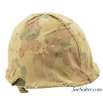 WWII Early Front-Seam Fixed Bale M1 Helmet with Liner