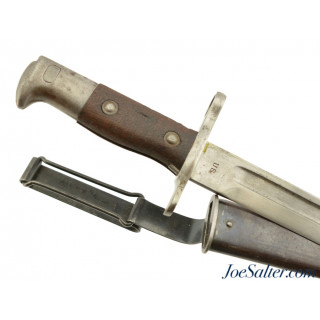 Very Fine 1900 Dated Krag Bayonet and Model 1899 Belt Attachment 