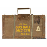 Scarce Full Wood Crate 303 British Ammo Mark 7 Dated 1954 288 Rounds