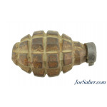 Original French WWI F1 Hand Grenade with Partial 1916 Fuze - Inert 