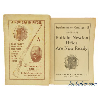 Original Newton Rifle Catalog with Supplement 1923 Buffalo NY