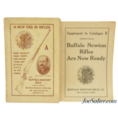 Original Newton Rifle Catalog with Supplement 1923 Buffalo NY