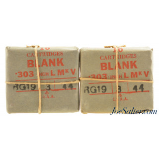 2 packs of WW2 Blank Cartridges 303 British