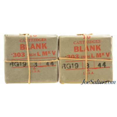 2 packs of WW2 Blank Cartridges 303 British