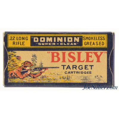 Scarce CIL Dominion Bisley 22 LR target 3rd Variation Box Excellent
