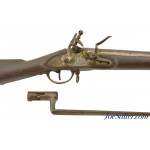 Whitney 1812 Contract Flintlock Musket with US Model 1816 Bayonet