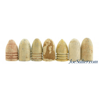  Identified Confederate Civil War Bullet Lot 7 Ct Enfield Marshall Lynchburg Ordnance Shiloh