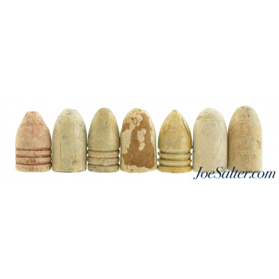  Identified Confederate Civil War Bullet Lot 7 Ct Enfield Marshall Lynchburg Ordnance Shiloh