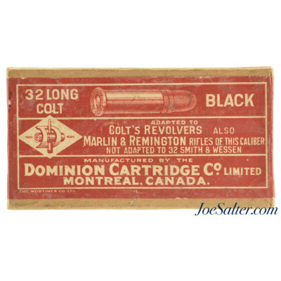 Dominion Cartridge Co. 32 Long Colt BP Ammo Marlin & Remington Call Outs 