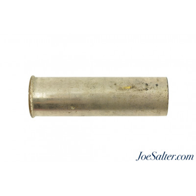  Original Nickel Plated Brass Parker Brothers 10 GA 2 7/8 Shotgun Shell