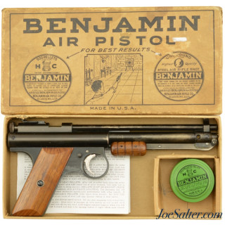  Pre WWII Boxed Benjamin Model 117 “Grass-Hopper” Lever Air Pistol 