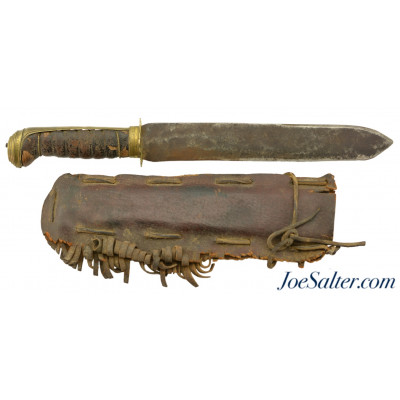 Antique M1860 Type Sword Theater Made Bowie Knife with Sheath Civil War