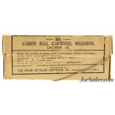 Union Metallic Cartridge Carbine Ball Ca. 45 Spanish War