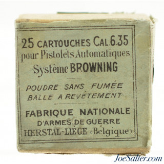 FN 25 Cartouches Cal. 6.35mm Browning 1906 ammo