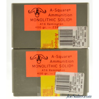 A-Square Ammunition Lion Loads SP .416 Rem. 400gr One Sealed box