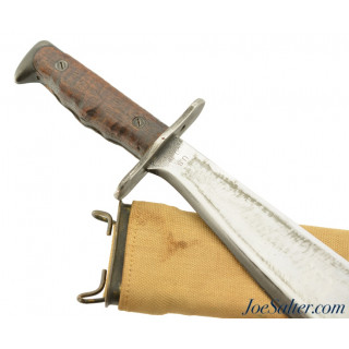 WWI US M1917 Bolo Knife & Scabbard Fayette R. Plumb Co. 1918