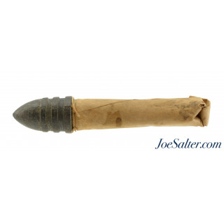 Original Civil War Sharps Sporting Cartridge 56 Caliber Ringtail Bullet