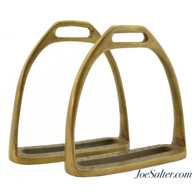 Antique Bronze Stirrups Pair