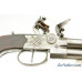 British Iron Frame Flintlock Tap-Action Pistol with Snap Bayonet by Younge