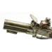 British Iron Frame Flintlock Tap-Action Pistol with Snap Bayonet by Younge