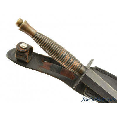 WWII Fairbairn-Sykes Third Pattern British Commando Knife and Sheath