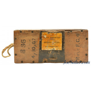 Original Wooden Snider Ammo Cartridge Box 1867