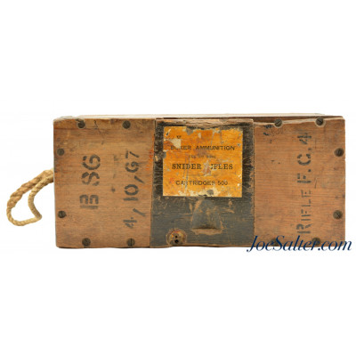 Original Wooden Snider Ammo Cartridge Box 1867