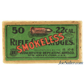 Winchester 22 Short Green & Red Smokeless Ammo Sealed