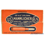 Colorful Full Box U.S. Cartridge Co. 6.5 Mannlicher Ammo