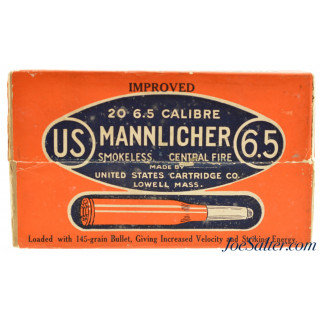 Colorful Full Box U.S. Cartridge Co. 6.5 Mannlicher Ammo
