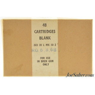 Full Box 303 Blanks for Bren Gun Royal Ordnance Factory Radway Green 48 Rds