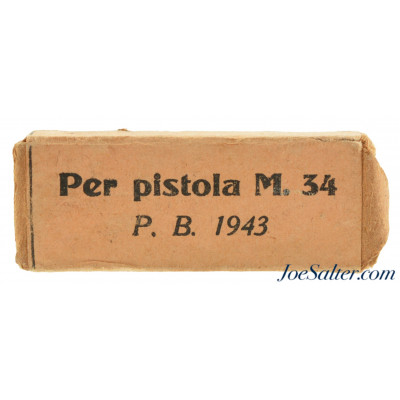  Sealed! WWII Italian Ammo Packet 9mm Corto (380 ACP) Beretta M1934 