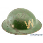 WW2 Irish Air Raid Warden Mk. 2 Brodie Helmet with ARP Size Tag