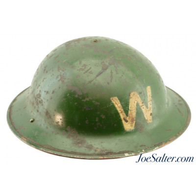 WW2 Irish Air Raid Warden Mk. 2 Brodie Helmet with ARP Size Tag