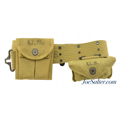Excellent WWII Web Gear Group Belt First Aid kit and Mag Pouch