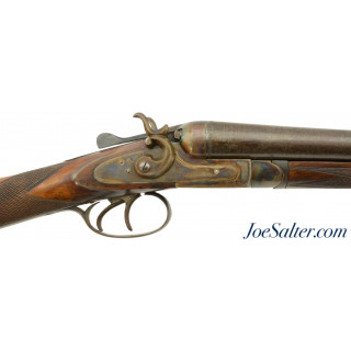 Outstanding William Parkhurst Belgium Double SxS 12 GA Hammer Shotgun C&R