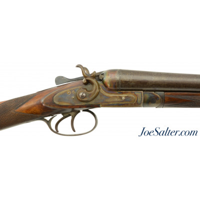 Outstanding William Parkhurst Belgium Double SxS 12 GA Hammer Shotgun C&R