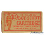  Very Rare Sealed! US Cart. Co. Boy Scout 22 Short Ammo Lowell, Mass Circa 1910-15