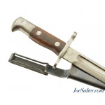 1898 Dated Krag Bayonet With M1899 Belt Attachment Steel Scabbard