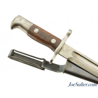 1898 Dated Krag Bayonet With M1899 Belt Attachment Steel Scabbard